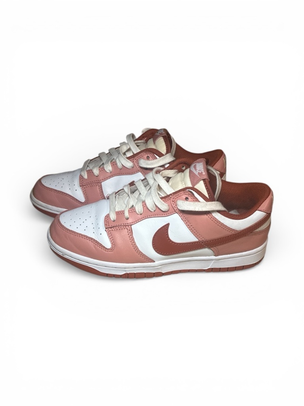 Women’s Size 9 Nike Dunk Low Pink White Casual Skate Sneakers